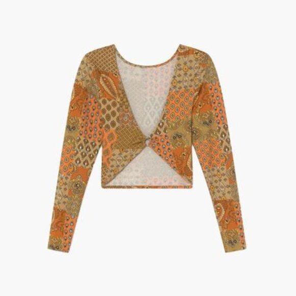 PALOMA WOOL  Lenny Reversible Top In Orange Size Small - Picture 4 of 7